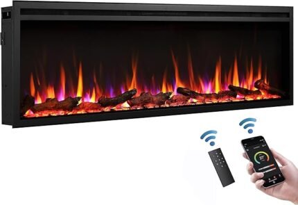 LegendFlame Austin in Wall Recessed & Wall Mounted Electric Fireplace (60")